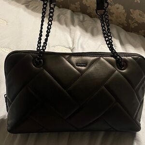 DKNY Quilted Black Shoulder Bag